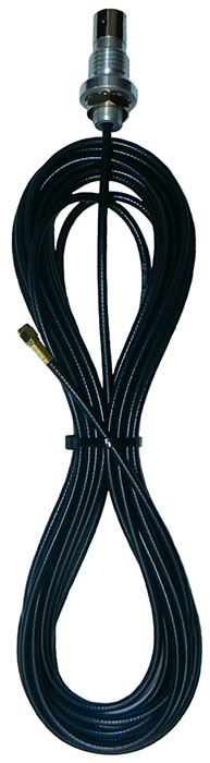 UHF female terminated cable base, suits ZN3 series, 10m MIL-SPEC RG58 stranded, SMA male fitted